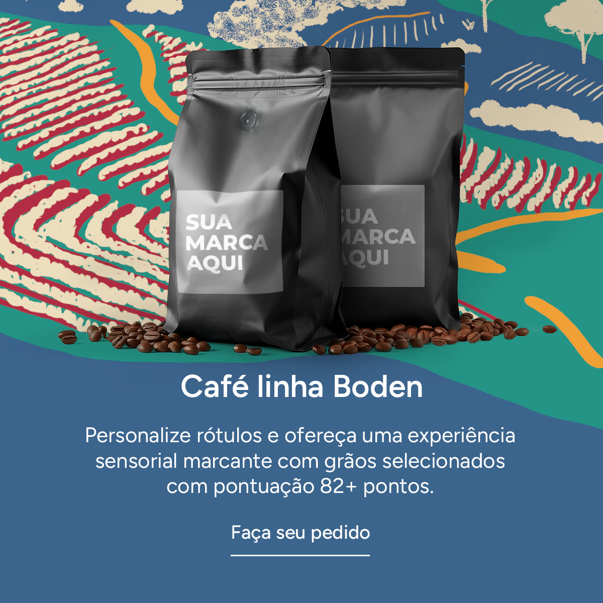 Café especial brinde para seus clientes white label