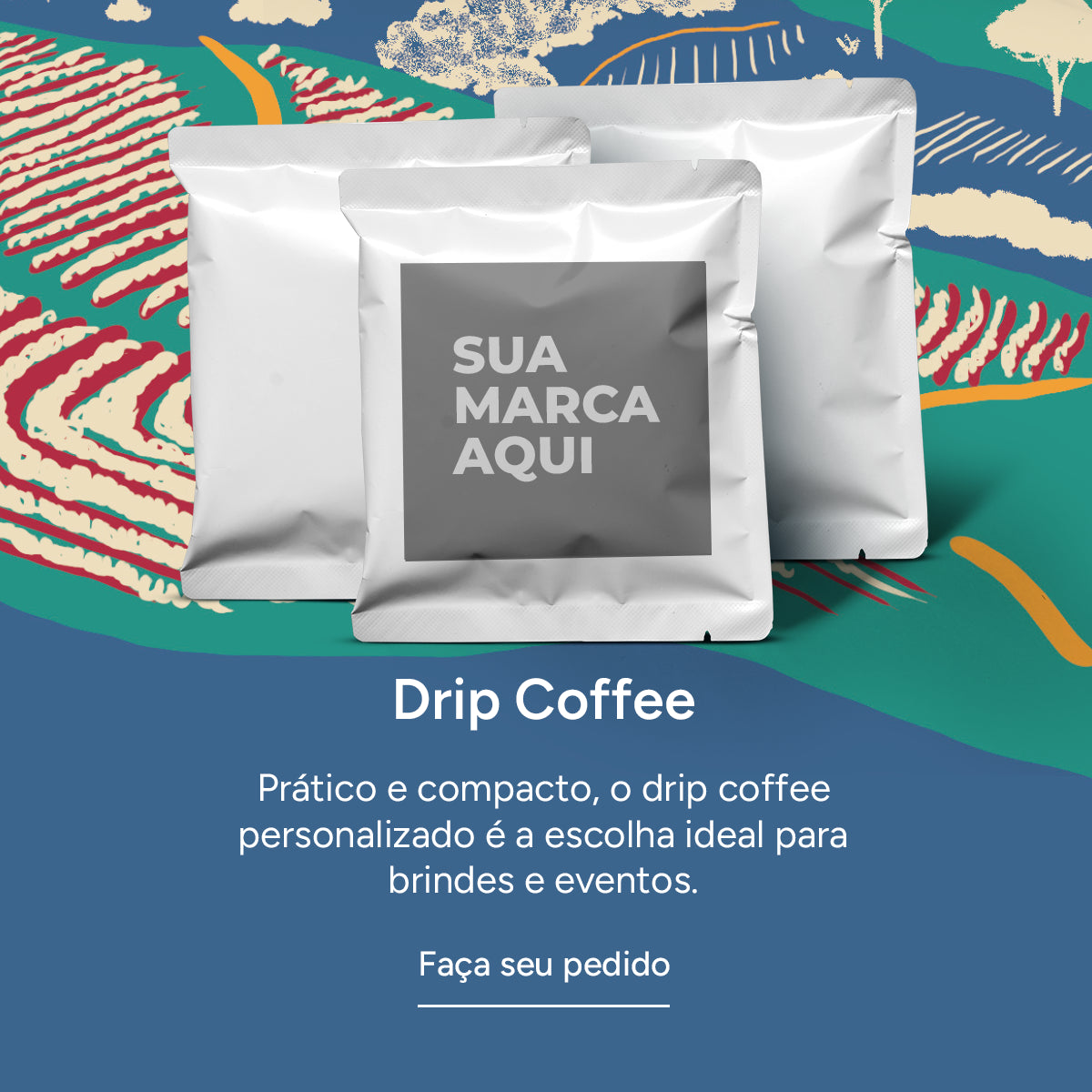 Café especial drip brinde para seus clientes white label