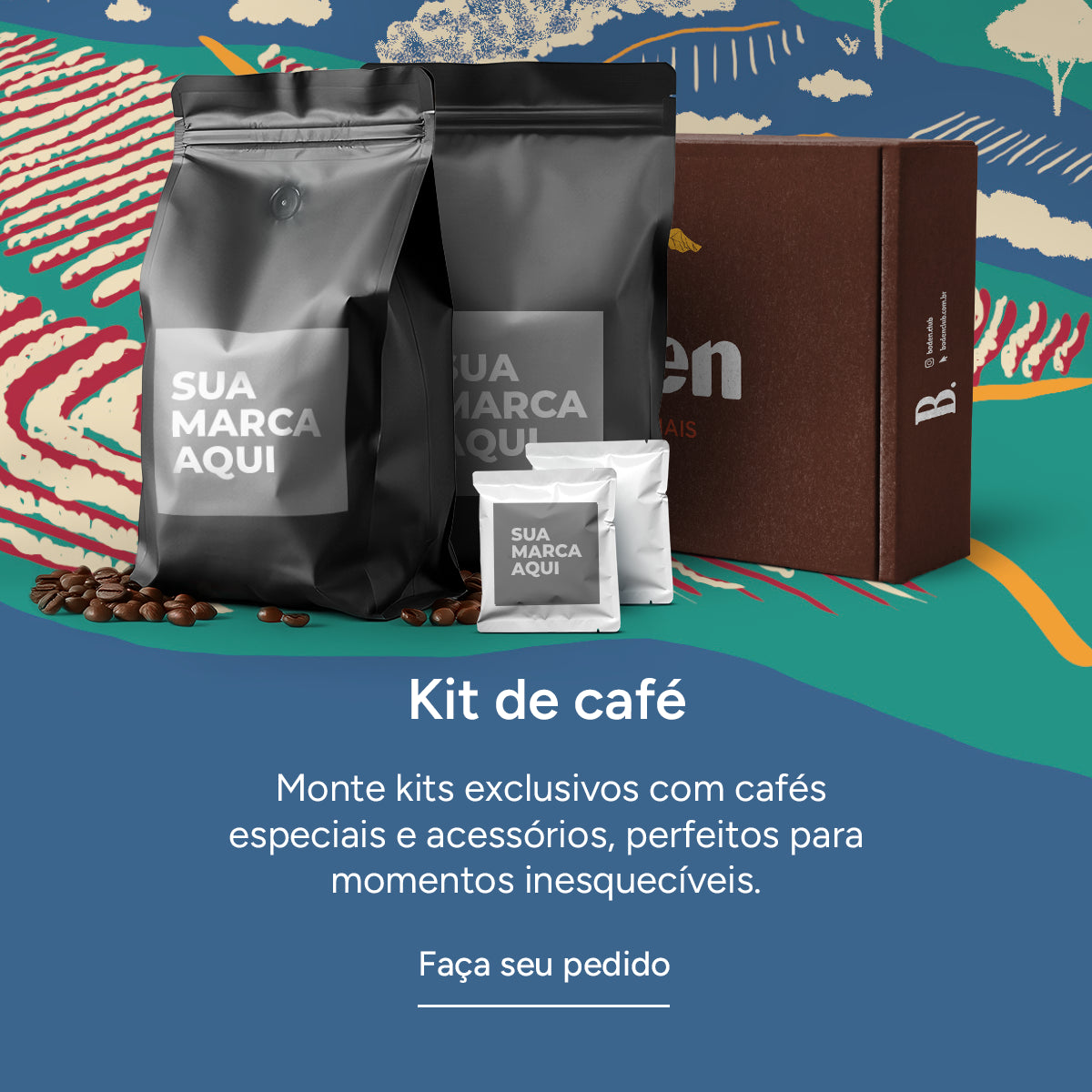 Kit Café especial brinde para seus clientes white label